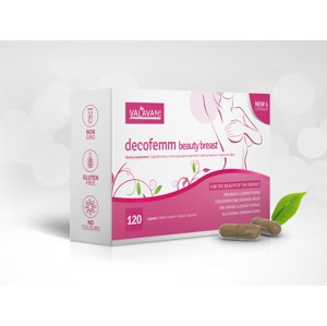 VALAVANI DecoFemm Beauty Breast 120 kapsúl na zväčšenie pŕs 1 balenie 100ml: 1 balenie 120 kapsúl