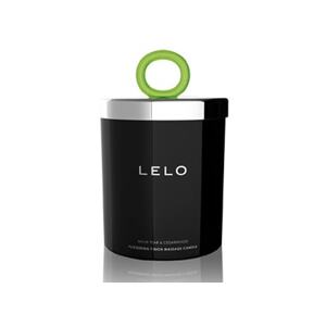 Lelo Třpytivá masážní svíčka hruška & cedrové dřevo 150g