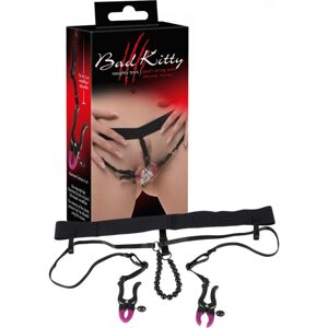 Bad Kitty - nohavičky s klipsami na klitoris